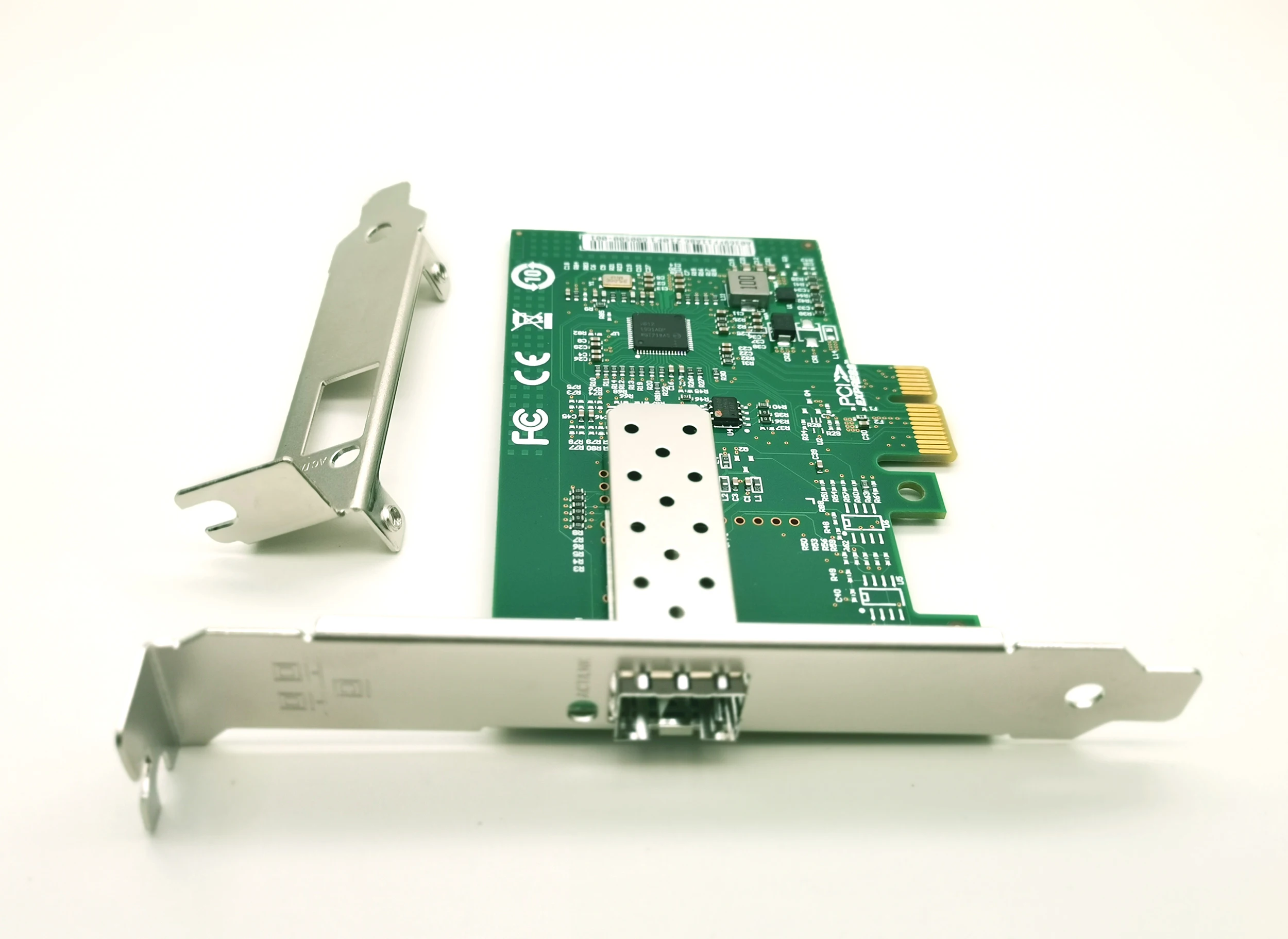 Windows/Vmware용 Intel I210,1x SFP/Copper RJ45 포트 Lan 서버 기가비트 NIC이 포함된 1.25Gb PCIex1 통합 이더넷 네트워크 카드
