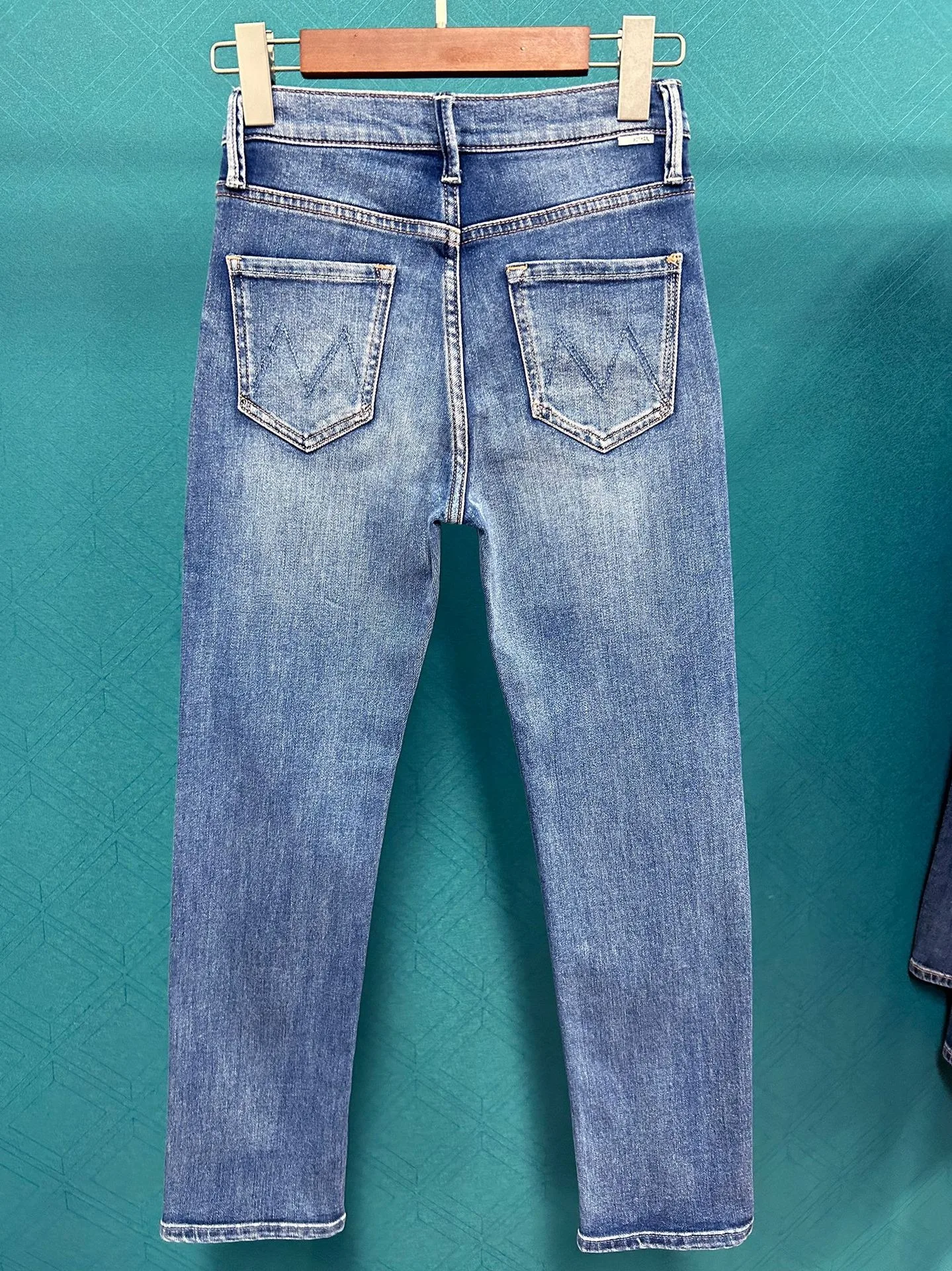 Women Stretch High Waist Denim Pants | Elastic Slim Fit Ankle-Length Blue Jeans | Streetwear Fashion MOZ126 Women Stretch High Waist Denim Pants | Elastic Slim Fit Ankle-Length Blue Jeans | Streetwear Fashion MOZ126