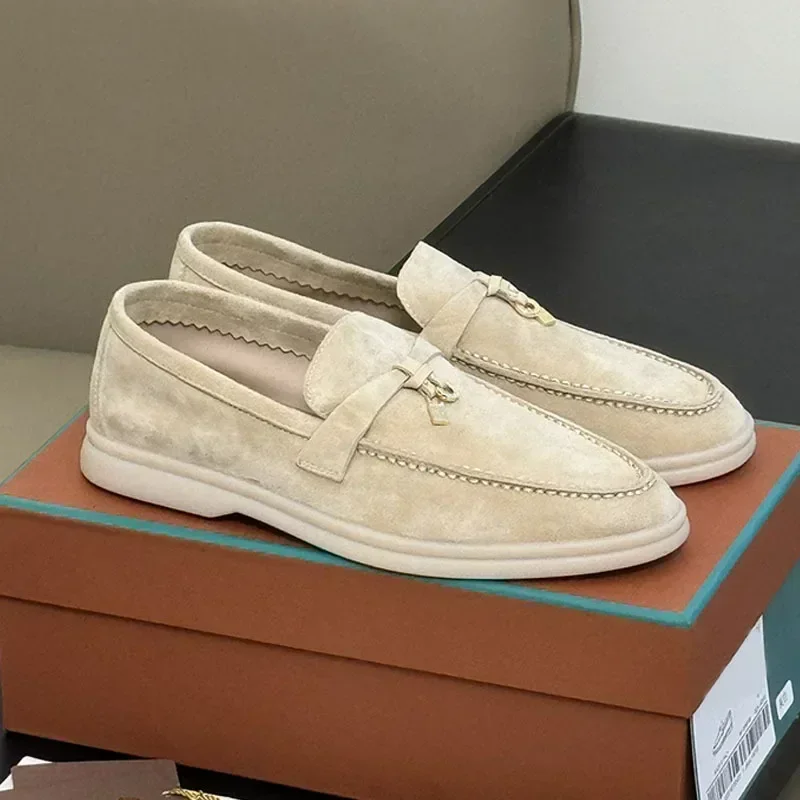 2026 Classic British Style Fringed Metal Buckle Flat Shoes - European Export Quality Couple's Casual Footwear - Image 3