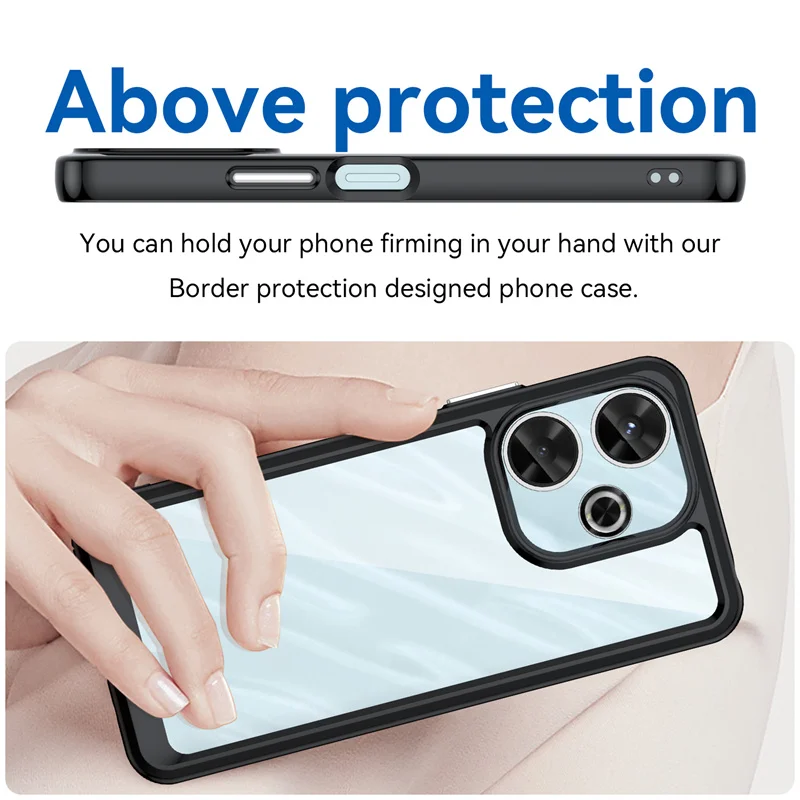 Vibrant Transparent TPU Protective Phone Case