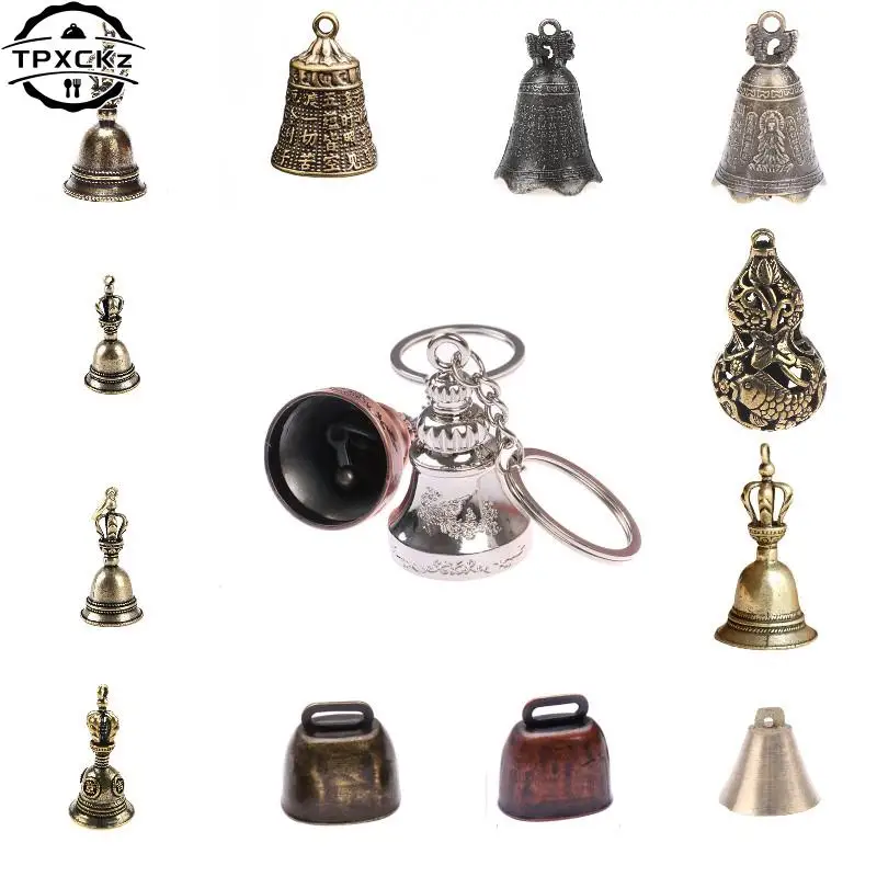 Small Bells Vintage Brass Hanging Bells Crafts Ornaments Pendants  Accessories For Keychain Christmas 2pcs Bd