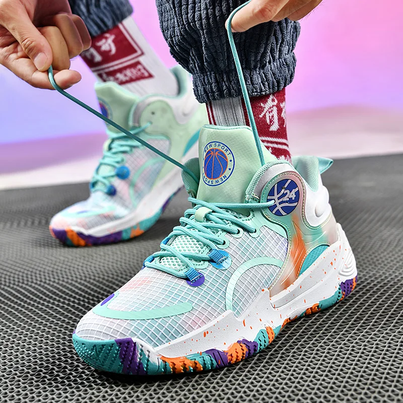 

Trendy Men's Basketball Shoes Men Women Unisex Casual Sports Shoes Outdoor Basketball Training Shoes Kids Sneakers Male Footwear