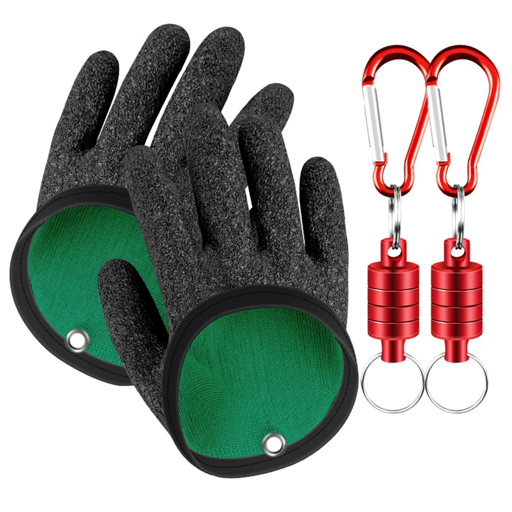 

Flexible and Long Lasting Fishing Gloves with Magnet Hook Ideal for Handling Hooks and Fish in Conditions