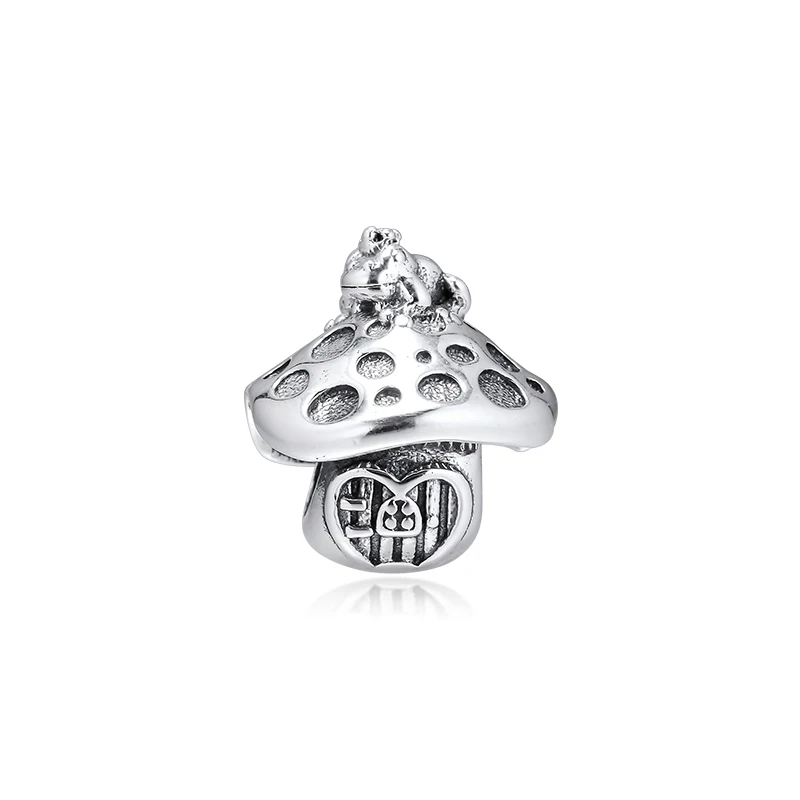 

Mushroom & Frog Charm Halloween Beads Christmas Keychain Charms Bracelet For Women Perfume Mother Kids Silver 925 Original