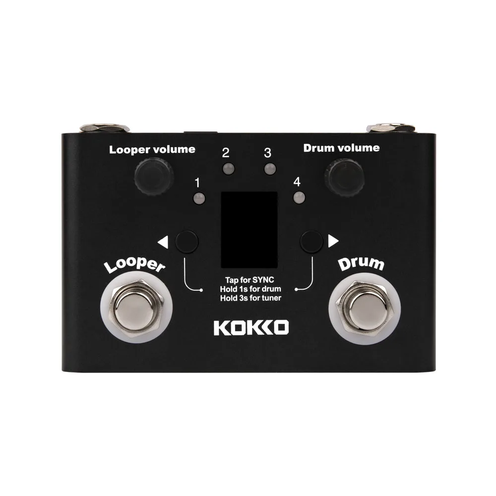 

Kokko Effects Pedal Musical Instrument Playing Drum Machine Looper Effect Adjustable Vocal Reverb Equipment