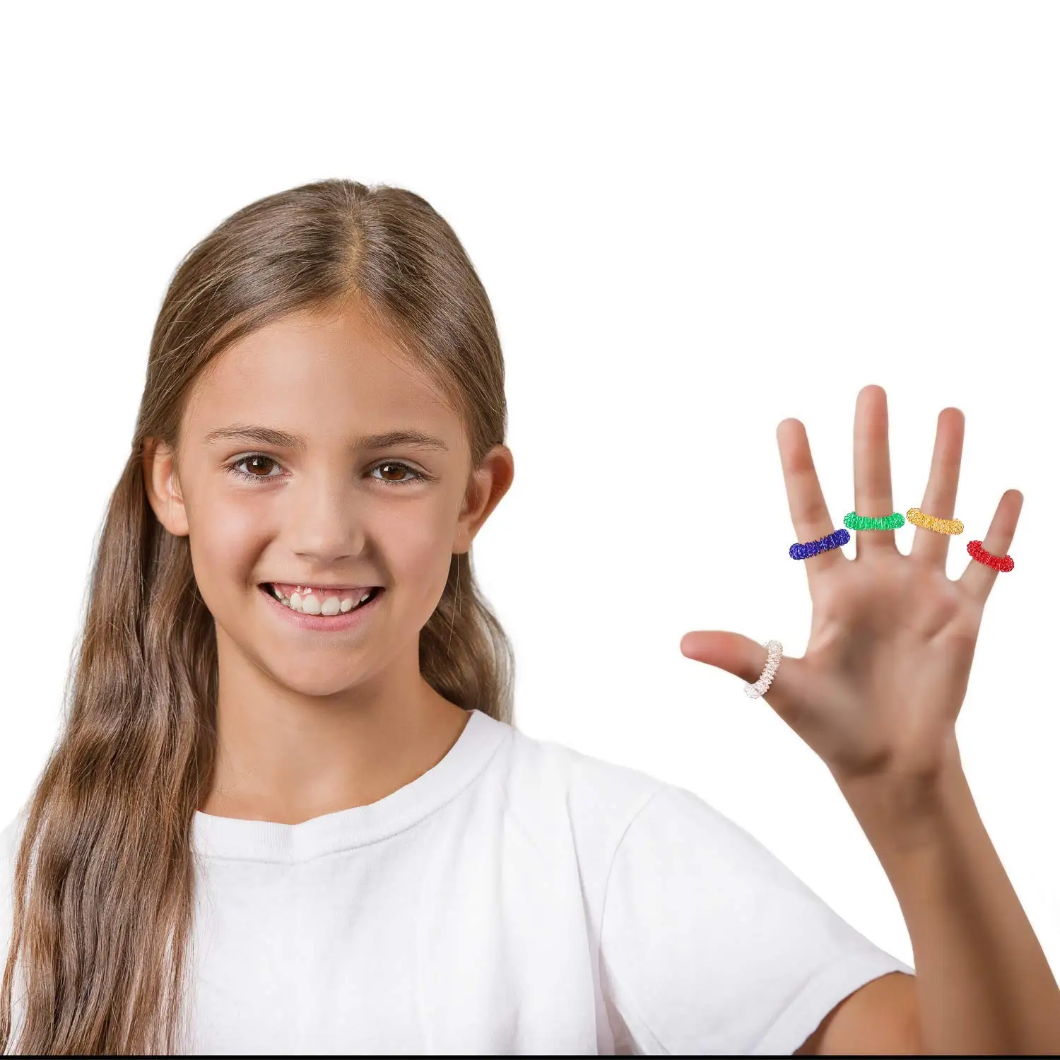 Acupressure Rings Spiky Sensory Finger Rings Set Silent Stress Massager Massage Tool
