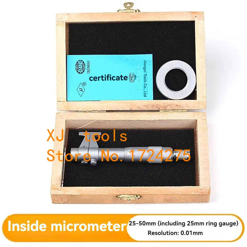 Precision Inner Hole Measurement Micrometer Tool, 5-100mm Range