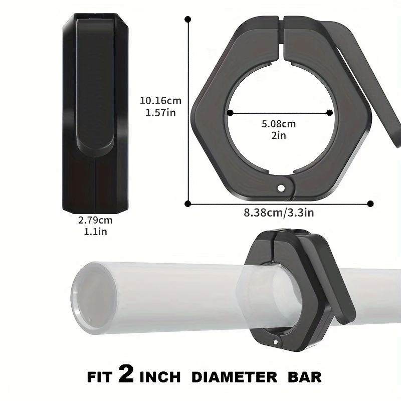 Barbell Clamps Quick-release Clamps Anti-slip Grips Safe Weightlifting Training