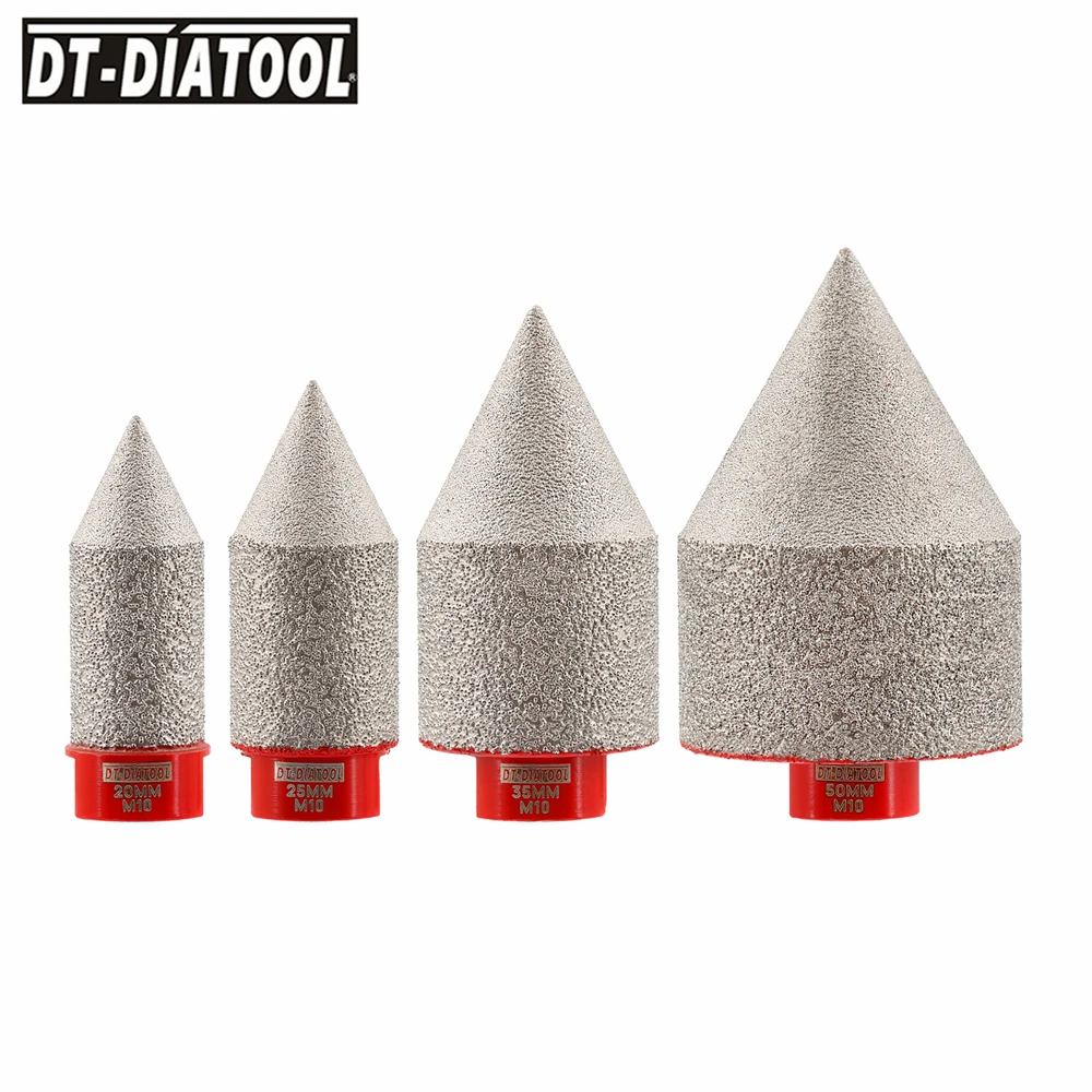 DT-DIATOOL M10 Thread Diamond Chamfering Drilling Bit Hole Saw Beveling 20/25/35/50mm Edging Porcelain Stone Masonry Tile Marble