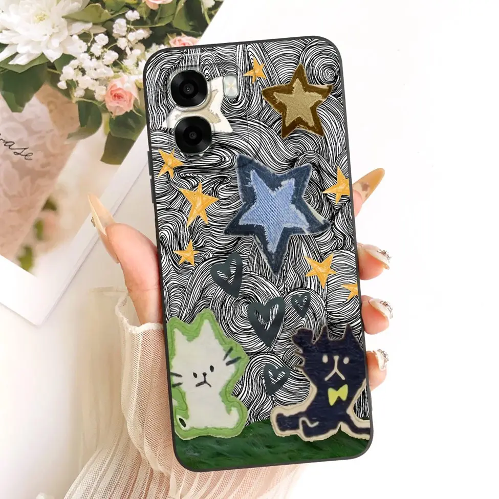 Luxury Fashion Cute Painted Silicone Case - Oppo A6 Series