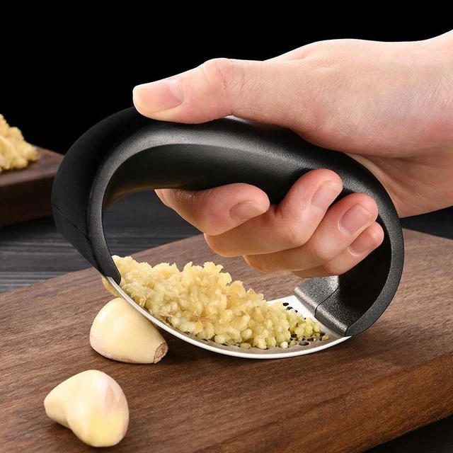 Manual Garlic Chopper Stainless Steel Garlic Crusher Pressing Handheld Food  Slicer Kitchen Vegetable Cutter Garlic Chopper - AliExpress