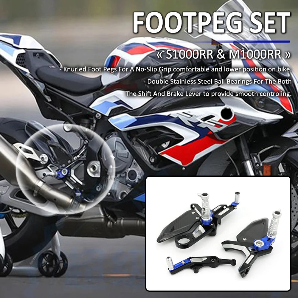 Motorcycle Footrest Bmw Foot Pegs Cnc Adjustable Foot Pegs S1000rr