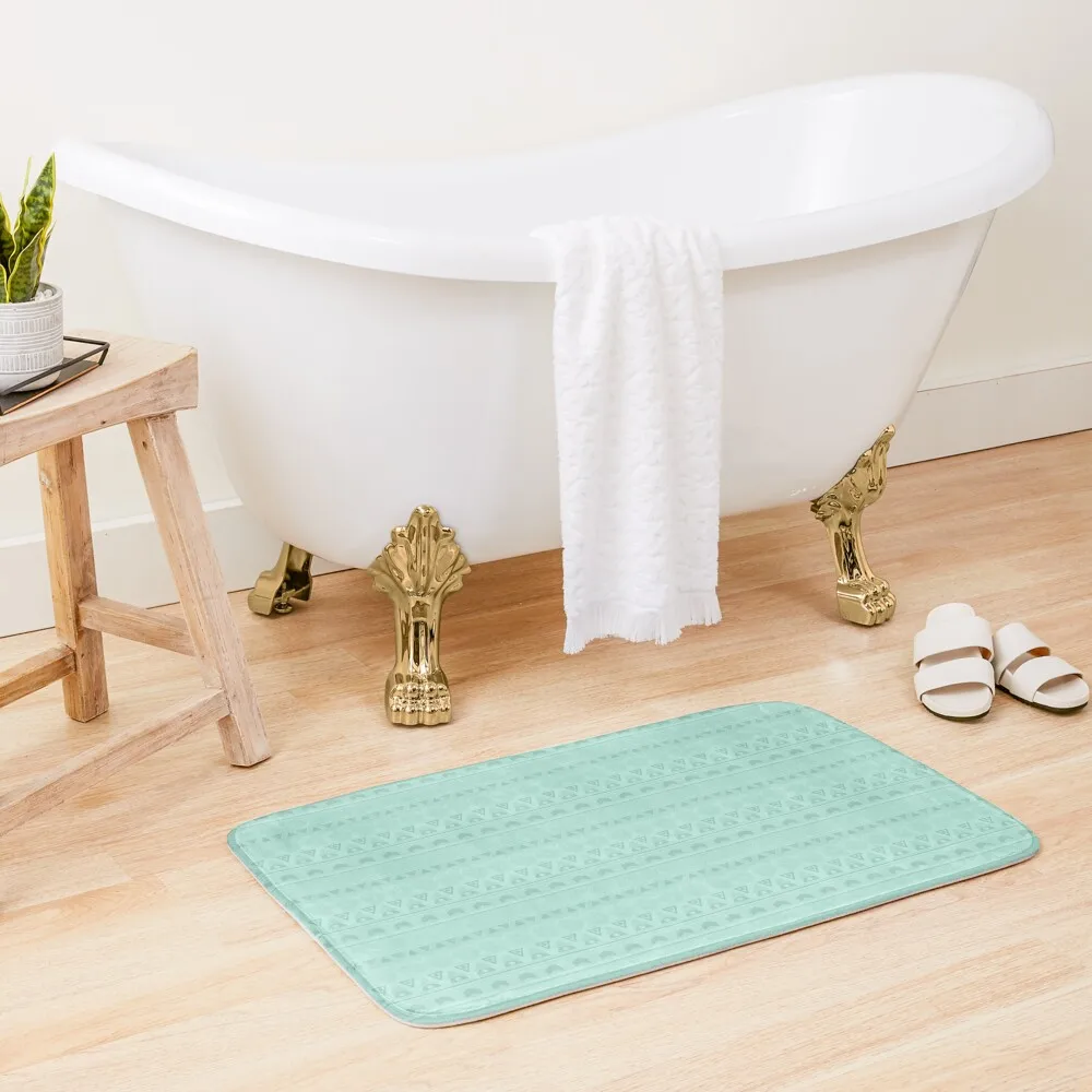 

Mint ornament Bath Mat Entrance Doormat Floors Kitchen Carpet Rugs Baths DoorFor The Door Mat