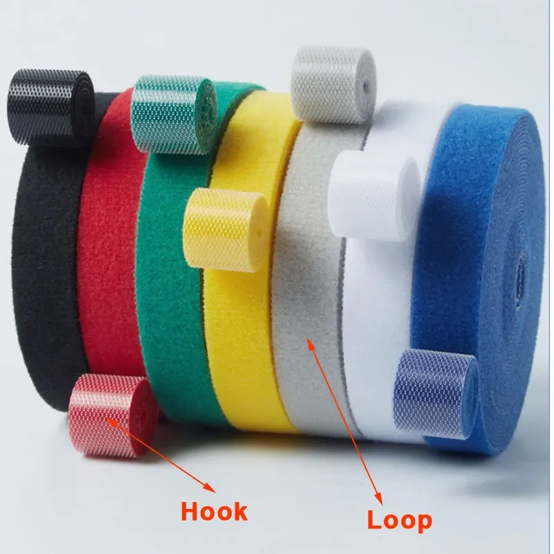 Reusable 5M Nylon Hook & Loop Cable Organizer Strap