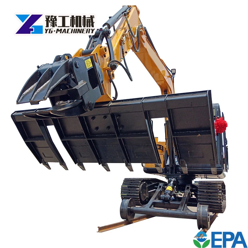 

YG China Hot Railway Excavator Accessories Equipment Rail Sleeper Changer Laying Machine Undercutting and Compacting Machinery