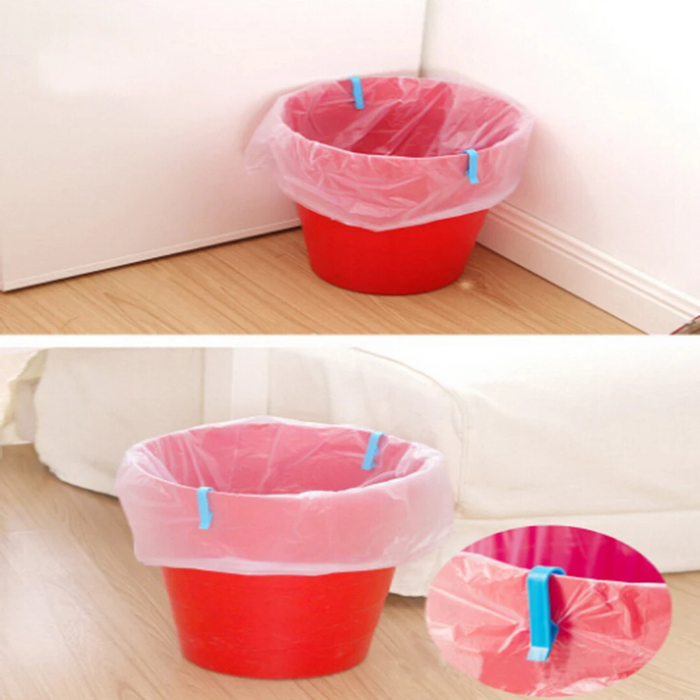 

8Pcs Universal Trash Bag Fixed Clip Waste Basket Rubbish Bin Garbage Can Clamp