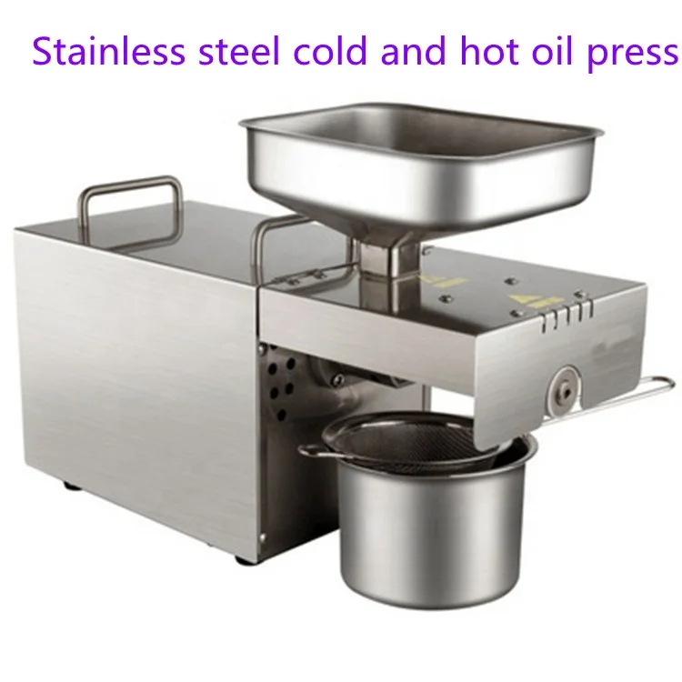 Full automatic small oil press rapeseed peanut oil press stainless steel 5