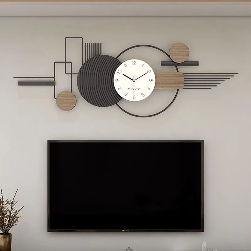 

LuxuryVintageDigital Wall Clock Modern Metal Home Kitchen Modern Wall Clock Nixie Vintage Despertador Living Room Decoration
