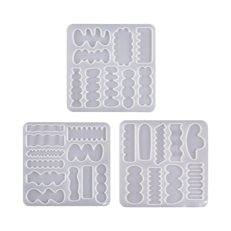 

Silicone Irregular Hair Clips Barrette Jewelry Mould for Valentines Gift