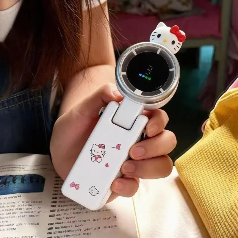 Ventilatore Portatile Hello Kitty Carino, Pieghevole Senza Pale, Mini Ventilatore Portatile