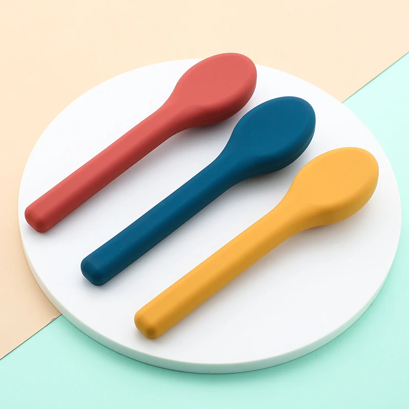 304 Stainless Steel Camping Picnic Portable Tableware Set Travel Cutlery Silicone Case Reusable Portable Case