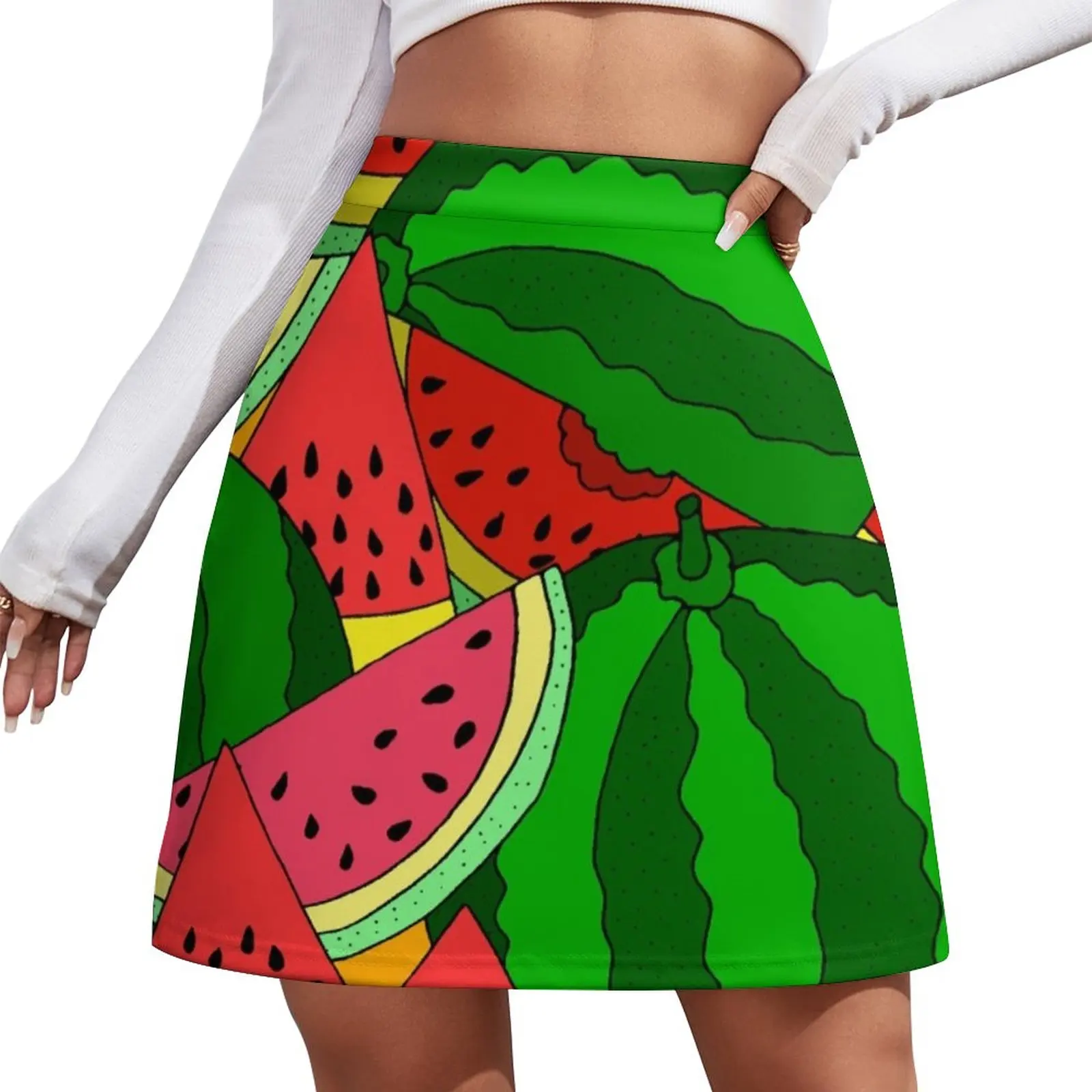 

Watermelon Pattern Mini Skirt Female skirt short skirt for women