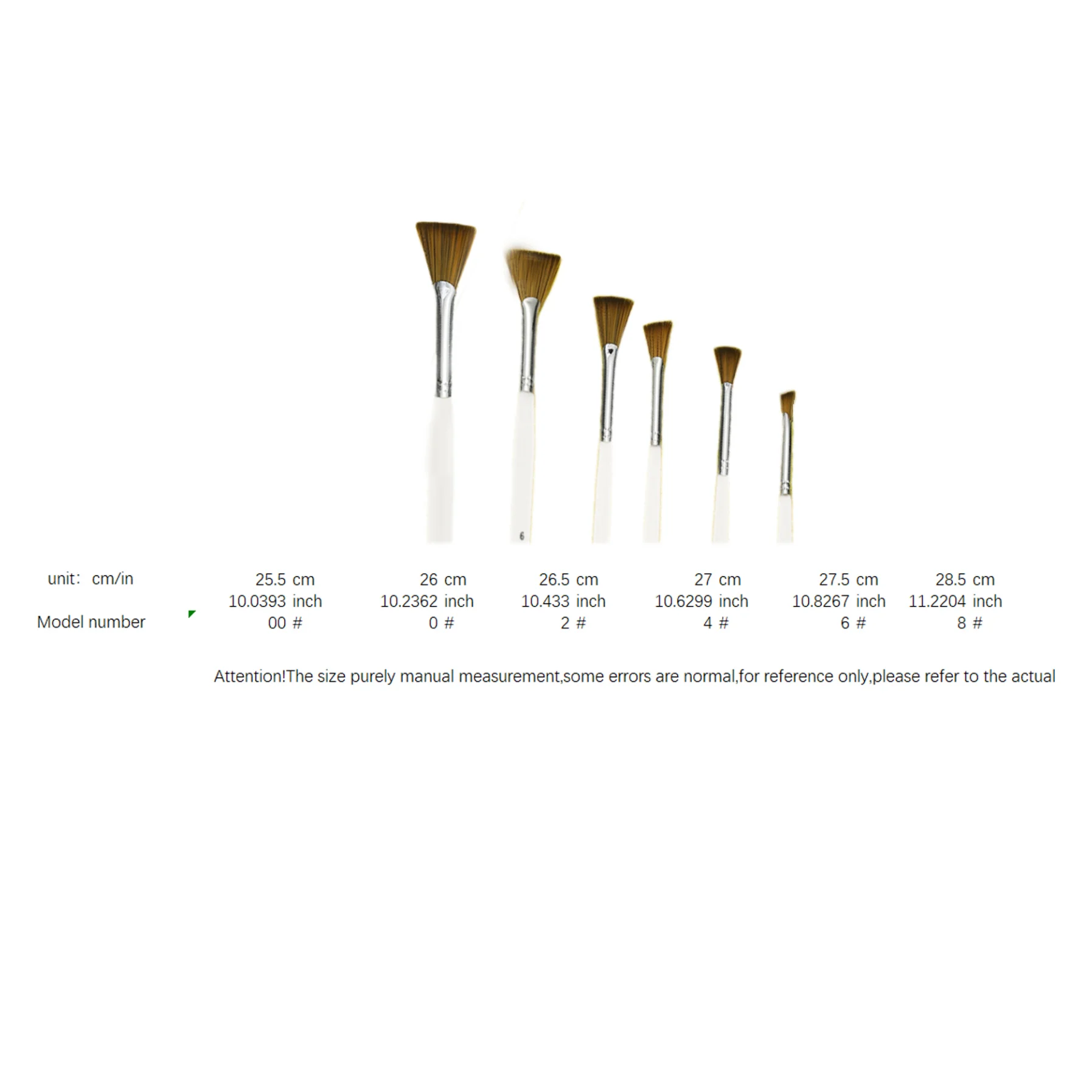 투명한 프로스트 핸들 피쉬테일 나일론 브리슬 수채화, 구아슈, 유화, 아크릴 아트 전용 페인팅 브러시