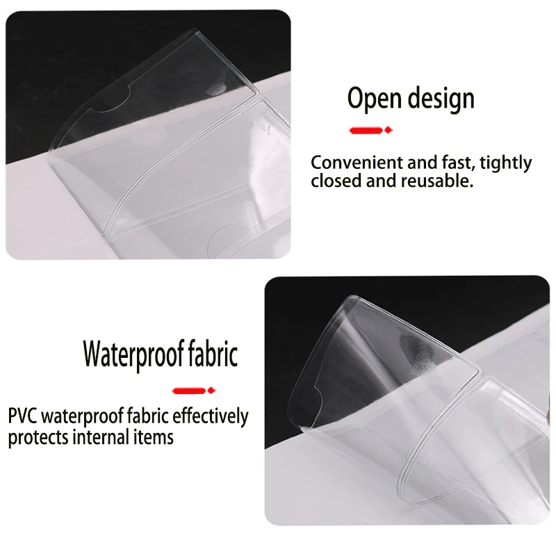 Transparent Windshield Parking Pass Holder with Adhesive Protective Film