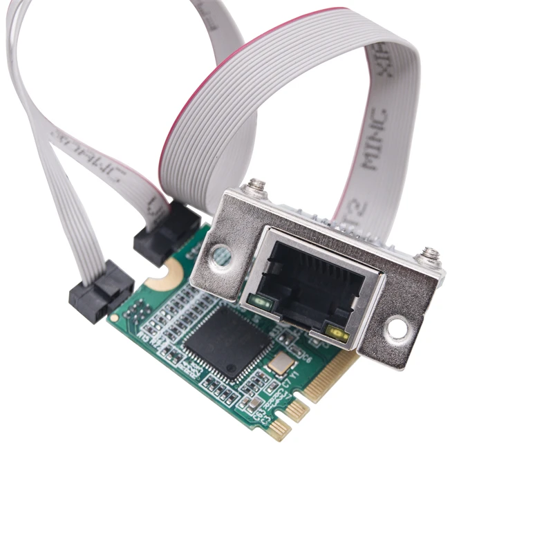 기가비트 이더넷 네트워크 카드, I210AT 칩, M.2A + E to RJ45 COM 포트, 서버용 단일 전기 포트 네트워크 카드, 10, 100, 1000Mb