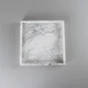 Hotel Model Room Bathroom Tray Cake Tray Home Cosmetics Cloud White Splicing Natural Marble Stone Square Tray 3