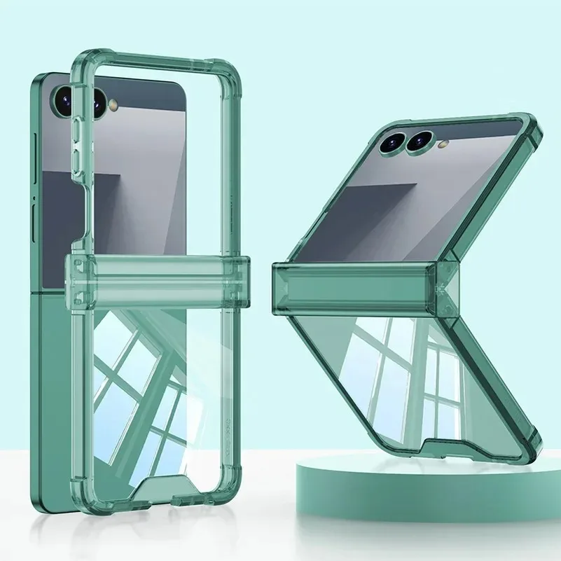 Luxury Ring Holder Airbag Hinge Protection Phone Case - Candy Clear Cover