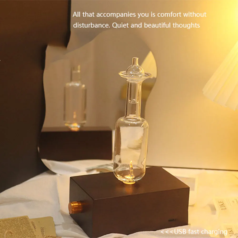 Description Picture 3 of itemGlass Bottle Essential Oil Diffuser USB Waterless Home Air Aroma Diffuser 2600mAh Battery Spray Fragrance Machine For Office