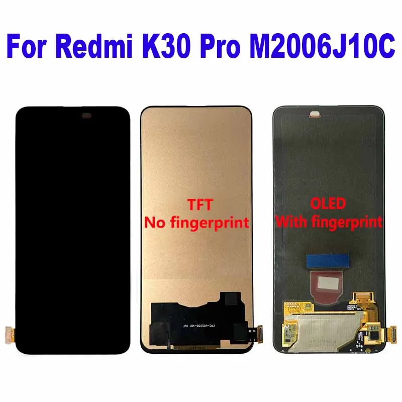 

For Redmi K30 Pro M2006J10C LCD Display Touch Screen Digitizer Assembly For Redmi K30 Pro Zoom Replacement Accessory