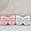 Creative Ceramic Bow Toothbrush Holder Ornament Ceramic Toothbrush Toothpaste Storage Rack Bathroom Accessories Brush Holder 4