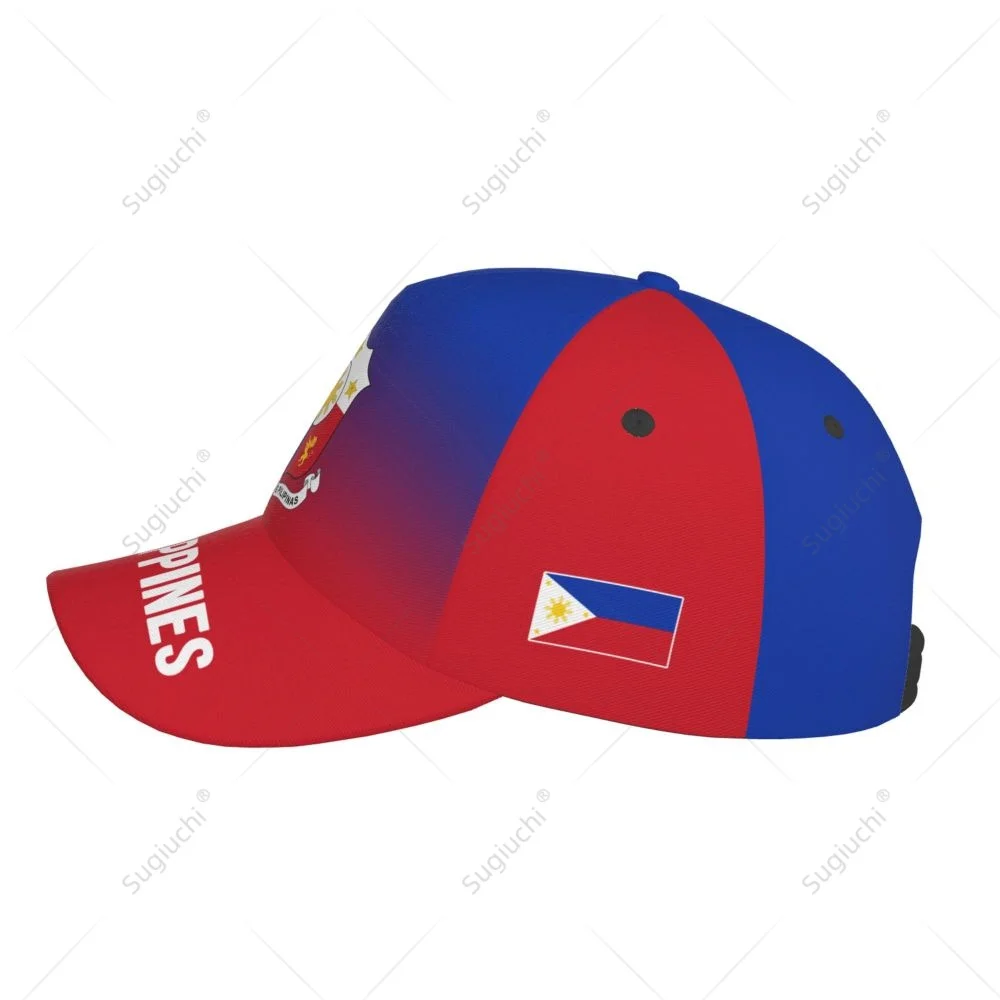 Unisex-Baseballmütze, Philippinen-Flagge, Farbverlauf, 3D-Druck für Tennis, Outdoor, Fahrrad, Golf, Baseball, Sportfans – Detail 8