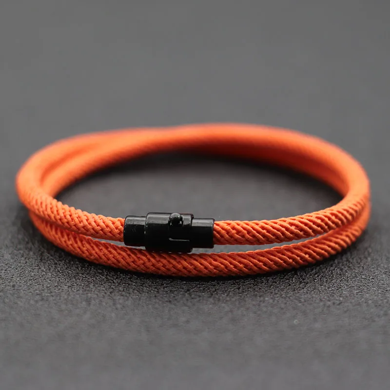 Eco-Chic Double Layer Rope Bracelet: Unisex Handcrafted Friendship Accessory