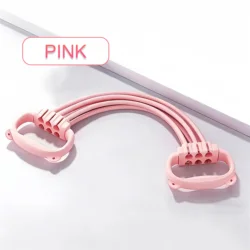 Yoga Stretch Strap with Adjustable Tensioner for Back and Shoulder Flexibility (Pink)