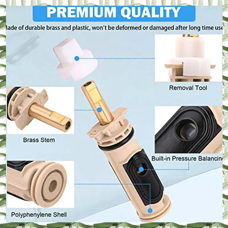 Professional Tool 1222 Replacement With 104421Puller Removal Tool & Clip Compatible , Bathtub Shower Valve Parts Repair Kit