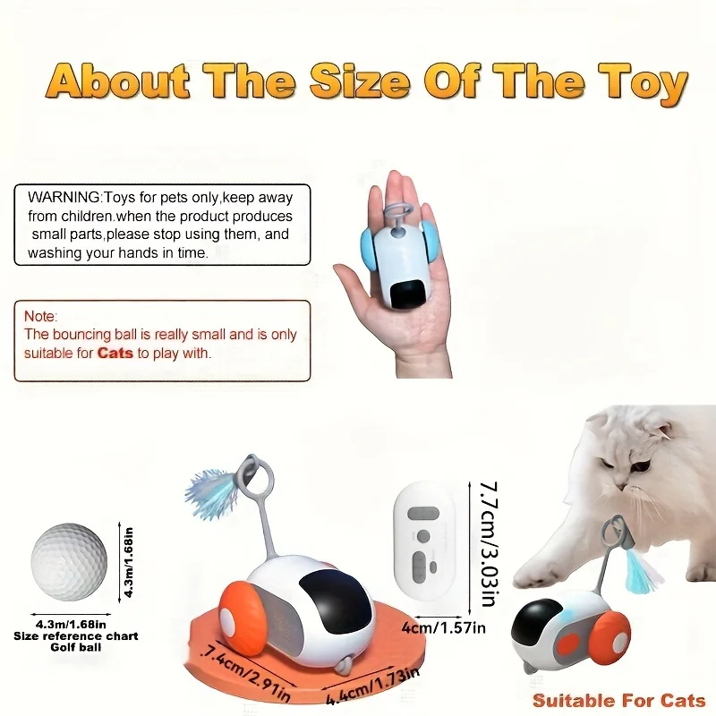 Chasing Toys, Kitten Chaser Toys With Feather, Chasing Cat Toy For Kitty Exercise Puzzle Toys