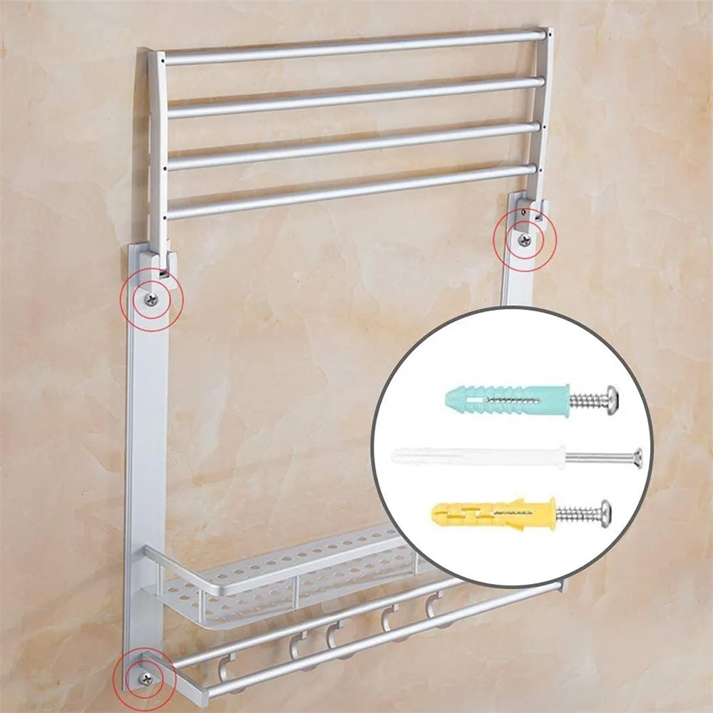 MirraSwit 100 Pezzi Viti E Tasselli Per Cartongesso, Autofilettanti In Metallo, Fissaggi Per Cartongesso Autoperforanti, Con Viti Per Fissare Tende, Cornici - Foto 8