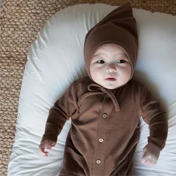 0-24M Newborn Kid Baby Boy Girl Clothes Autumn Winter Cotton Baby Romper Long Sleeve Jumpsuit New Born Pajamas Outfit