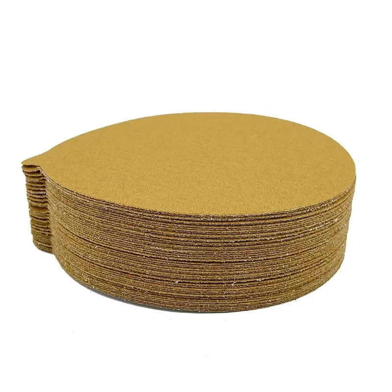 50pcs Sanding Discs 6 Inch Sticky Back Sandpaper Round Self Adhesive Sand Paper for Woodworking Metal Painting Automotive Works