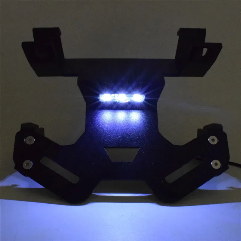 혼다 CB125R CB150R CB300R CB 125R 150R 300R 2018 2019 2020 2021 2022 용 LED 라이트가있는 오토바이 번호판 홀더 프레임