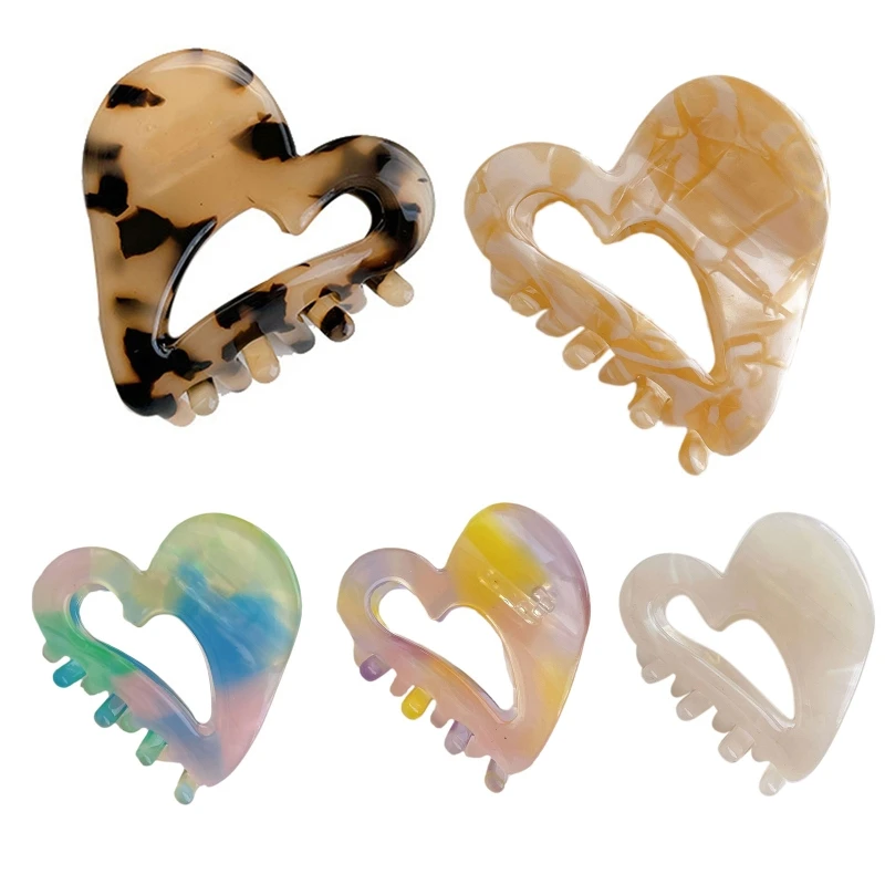 

Bangs Hair Claw Clip Acetate Hair Clip Mini Heart Hair Jaw Clip Hair Props Dropship