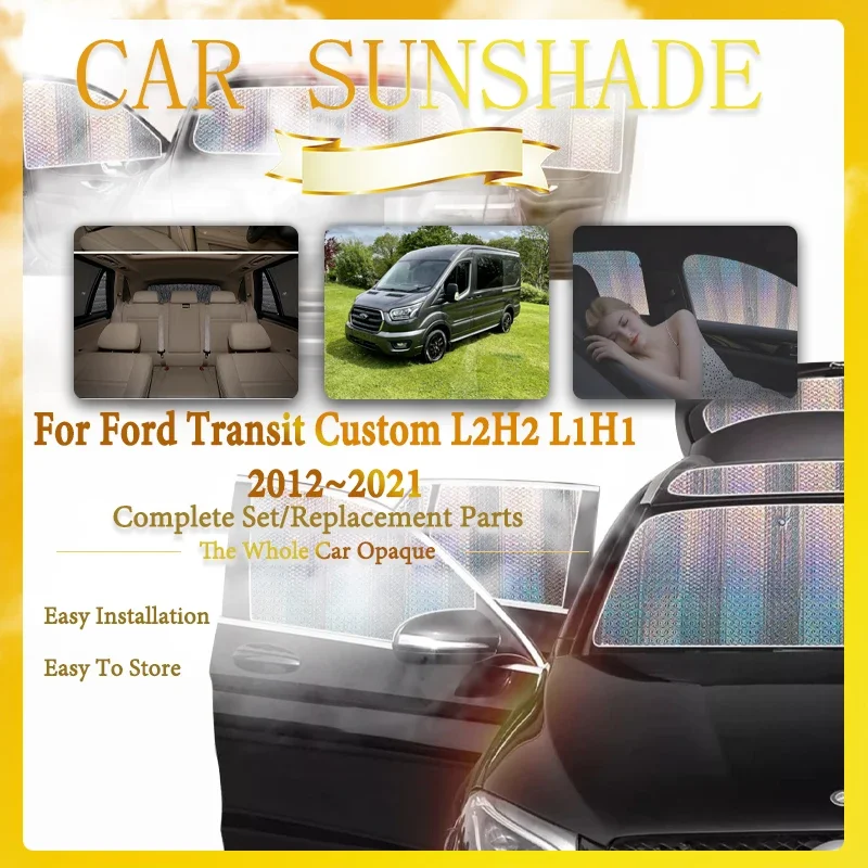 

Car Window Sunshade Fit For Ford Transit Custom L2H2 L1H1 2012~2021 Sun Window Visor Shield Windshields Covers Auto Accessories