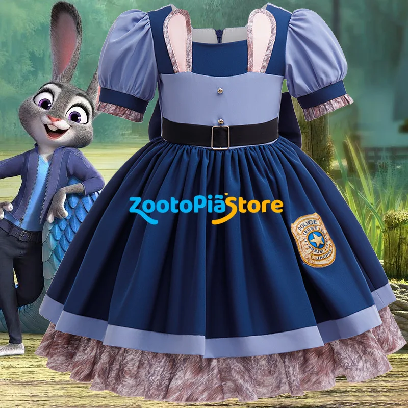 Robe Déguisement Judy Hopps Zootopie Enfant - Uniforme Police