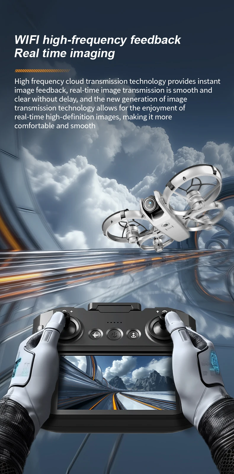 Dron Z4 con cámara HD de 8K, batería de larga duración, 5G, WIFI, modo sin cabeza, Motor sin escobillas para principiantes, cuadricóptero RC con fácil Control
