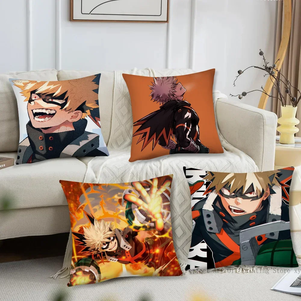 Animation B-Bakugou K-Katsuki Pillow Case Square Pillow Bedroom Sofa LeisureComfortCushion Car Living Room Home Decoration 40X40 6