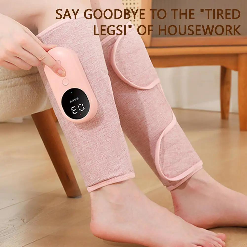 

New Leg Massager With Heat Compression Blood Circumlation Pressure Muscle Electric Air Pressotherapy Legs Massager Relax Ca A3Q5