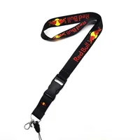 Red Bull Motorcycle Rope Keychain Phone Chain Pendant Riding Neck Rope Bus ID Card Set 1